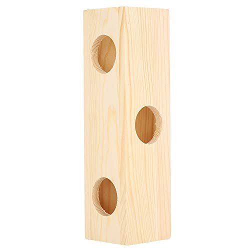 OhhGo Túnel para hámster, tubo de madera de extensión de la casa de mascotas pequeñas de entrenamiento jugando ejercicio juguete (L)