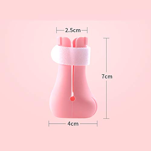 OMKMNOE - Botas antiarañazos, silicona para pies de baño para mascotas, protección ajustable, para gatos, patas, para el hogar, tratamiento de revisión, color rosa