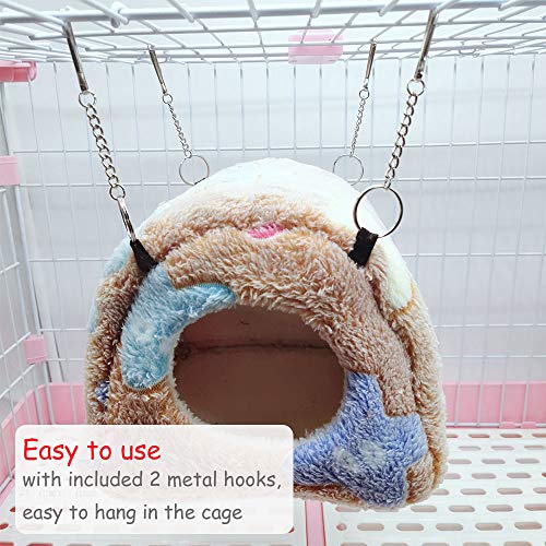 Oncpcare - Cama para hámster de Invierno, cálida, para Colgar, Hamaca, Nido para casa, Jaula de Animales pequeños, Accesorio de Ropa de Cama para cobaya, Chinchilla, hurón