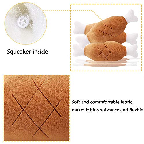 Oncpcare Juego de 7 juguetes para perros, divertidos juguetes para masticar perros que reducen el sonido, soledad, juguetes para perros de peluche, juguetes para proteger muebles (patrón al azar)