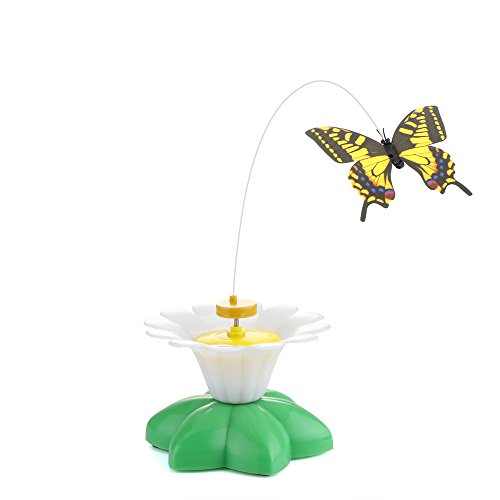 ONEVER Juguetes del Gato el¨¦ctrico Giratorio de la Mariposa Colorida del Animal Dom¨¦Stico Divertido Juguete ara?azos Asiento para Gatos Dropshipping Gatito