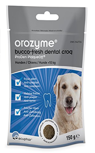Orozyme Bucco-Fresh - Croq dental, grande, 150 g (más de 10 kg)