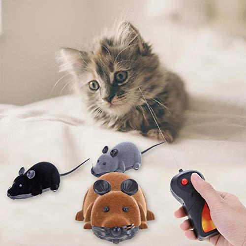 othulp Raton teledirigido para Gatos Gatos Juguetes Regalos para Gatos Juguetes De Gatito para Gatos de Interior Juguete de Gato Grey