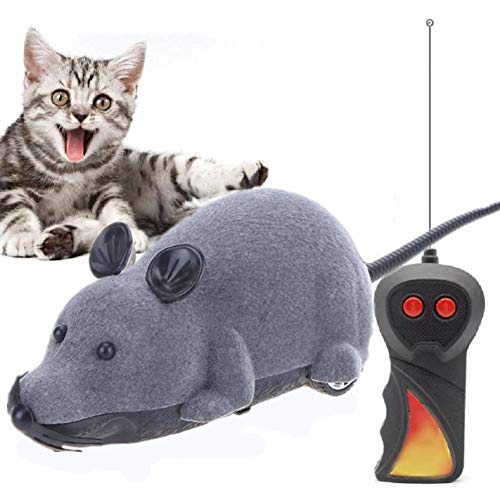 othulp Raton teledirigido para Gatos Gatos Juguetes Regalos para Gatos Juguetes De Gatito para Gatos de Interior Juguete de Gato Grey