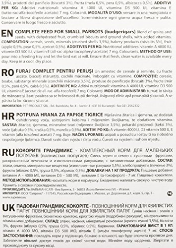 Padovan grandmix cocorite 1 kg.