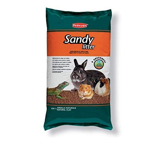 Padovan Sandy Litter - Arenero higiénico de Arcilla para roedores y pájaros (4 kg)
