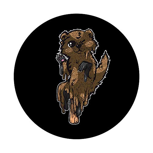 Paletas de nutria que se derriten - Disfraz de animales PopSockets PopGrip: Agarre intercambiable para Teléfonos y Tabletas