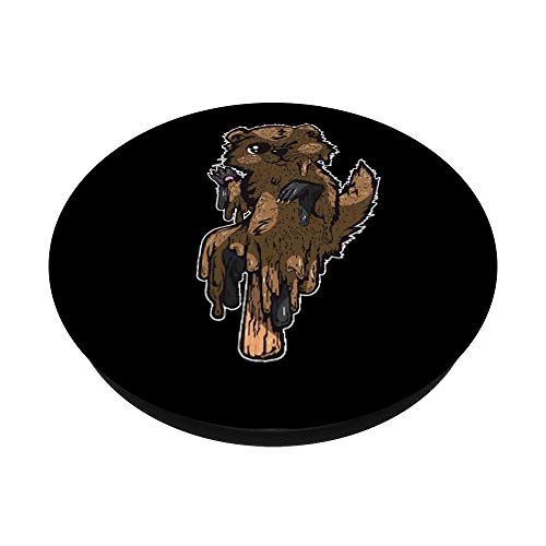 Paletas de nutria que se derriten - Disfraz de animales PopSockets PopGrip: Agarre intercambiable para Teléfonos y Tabletas