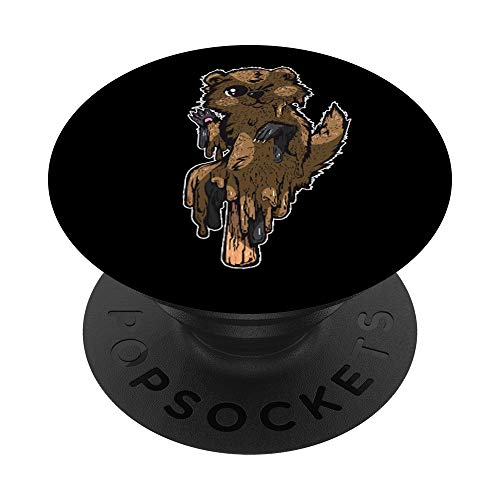 Paletas de nutria que se derriten - Disfraz de animales PopSockets PopGrip: Agarre intercambiable para Teléfonos y Tabletas