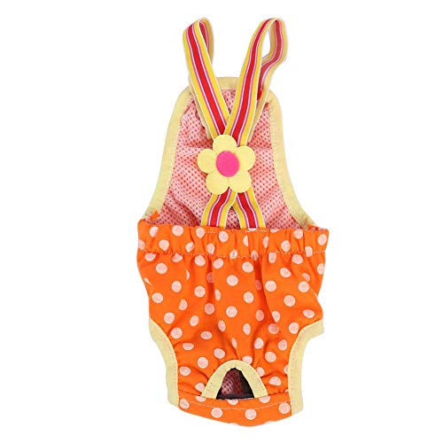 Pantalones sanitarios para perros, 6 tamaños Mujer Mascota Cachorro de perro Pañal del pañal Perrito del gatito Calzados sanitarios fisiológicos Pantalones de liga menstrual Pantalones de ropa (S)