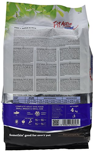 PANZI Saco Perro Small Pescado, Manzana, Arroz, 4 kg, Perro