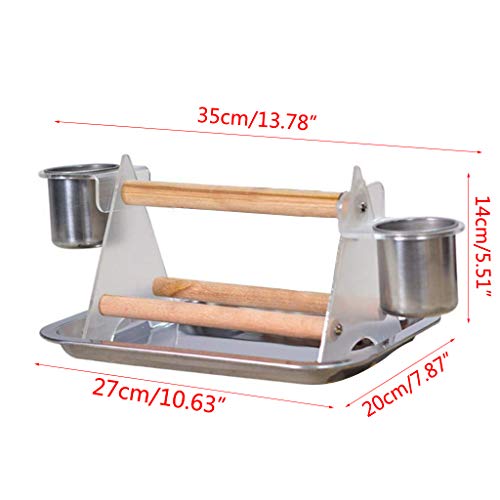 Parrot - Soporte triangular para escalera, diseño de pájaro