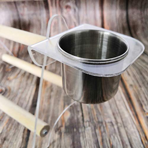 Parrot - Soporte triangular para escalera, diseño de pájaro