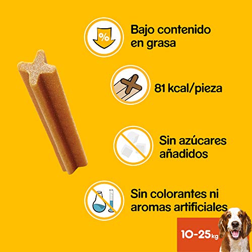 Pedigree Pack de Dentastix de uso Diario para la Limpieza Dental de Perros Medianos (10 Packs de 7ud)