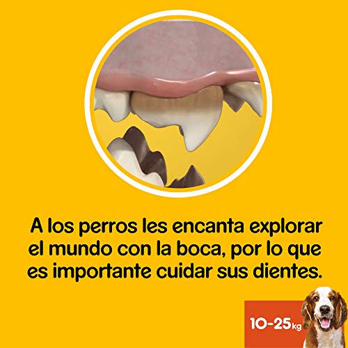 Pedigree Pack de Dentastix de uso Diario para la Limpieza Dental de Perros Medianos (10 Packs de 7ud)