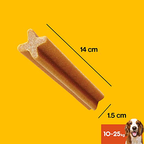 Pedigree Pack de Dentastix de uso Diario para la Limpieza Dental de Perros Medianos (10 Packs de 7ud)