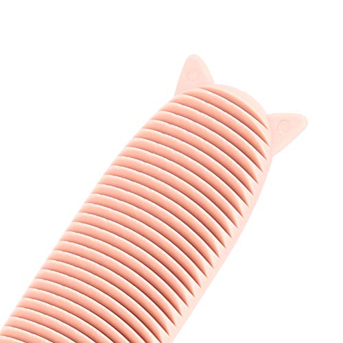 Peine de la lengua del gato del animal doméstico de la textura de la lengua del gato para el pelo que peina del gato 21.5CM(Morandi powder)