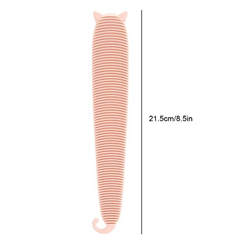 Peine de la lengua del gato del animal doméstico de la textura de la lengua del gato para el pelo que peina del gato 21.5CM(Morandi powder)
