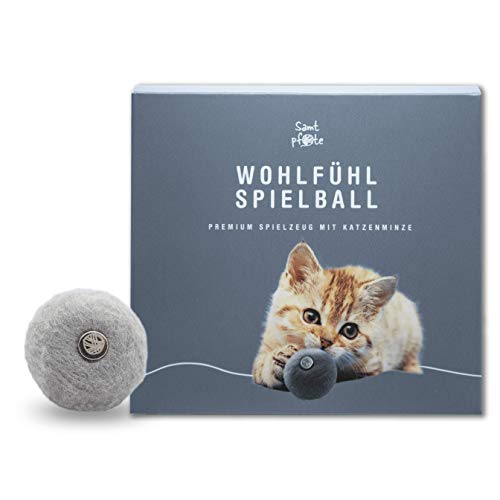 Pelota de terciopelo con diseño de patatas de gato