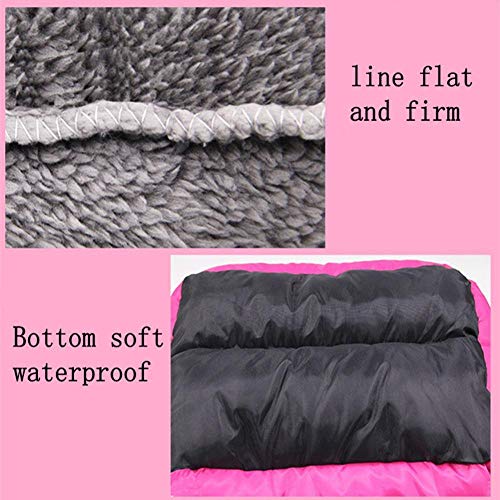 PENVEAT 10 Colores Paw Pet Sofa S/M/L/XL/XXL/XXXL Camas para Perros Parte Inferior Impermeable Suave vellón Cálido Cat Bed Mats House Petshop Dropshipping, Rosa Rojo, XL