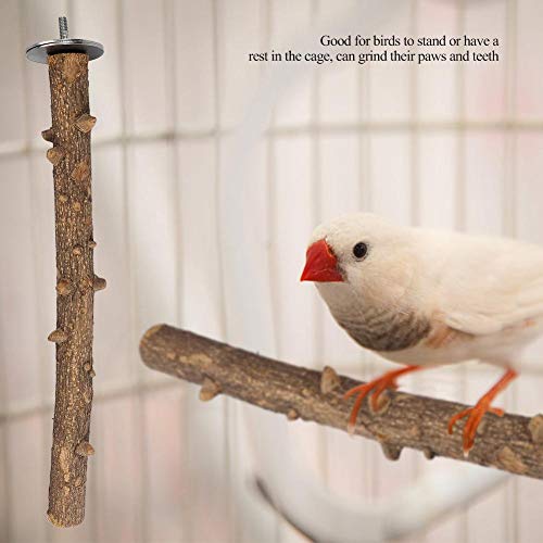 Perca De Pájaro Soporte De Jaula Pata De Madera Juguete De Pulido Mascota Loro Chew Colgante Jaula De Juguete(3 * 35cm)