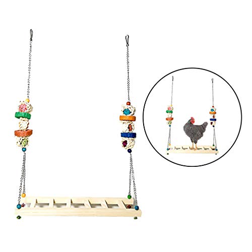perfk Gallo Pollo pájaro Columpio Juguete Robusto con diseño de Gancho de suspensión
