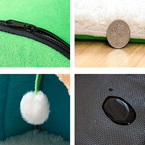Perrera Nido de Mascotas Mascota Arena For Gatos Nido De Invierno Semi-Cerrado Cálida 喵 Mi Bolsa De Dormir Casa Británica Gato Naranja Corta 喵 Estrellas Villa 3 Tamaño Opcional ZHANGQIANG