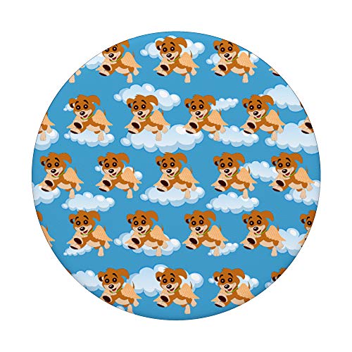 Perro Ángel Lindo Cachorro Amante De Los Animales Dibujos PopSockets PopGrip: Agarre intercambiable para Teléfonos y Tabletas
