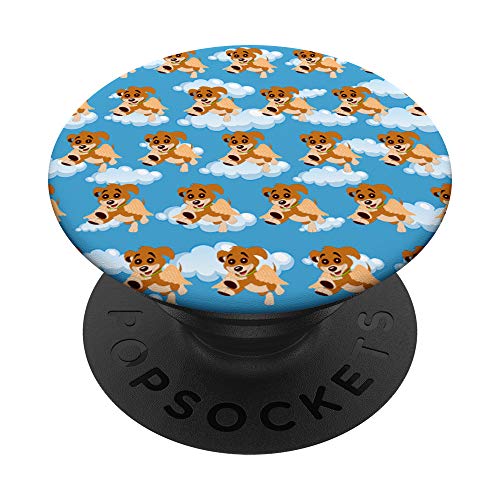Perro Ángel Lindo Cachorro Amante De Los Animales Dibujos PopSockets PopGrip: Agarre intercambiable para Teléfonos y Tabletas