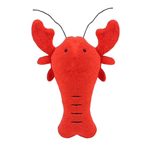 Perro De Mascota 1pc Langosta Linda del Cangrejo Chirrido De Dibujos Animados Juguete Interactivo De Peluche De Juguete para Los Dientes del Perro del Gato del Perrito De Animal Care Rectificado