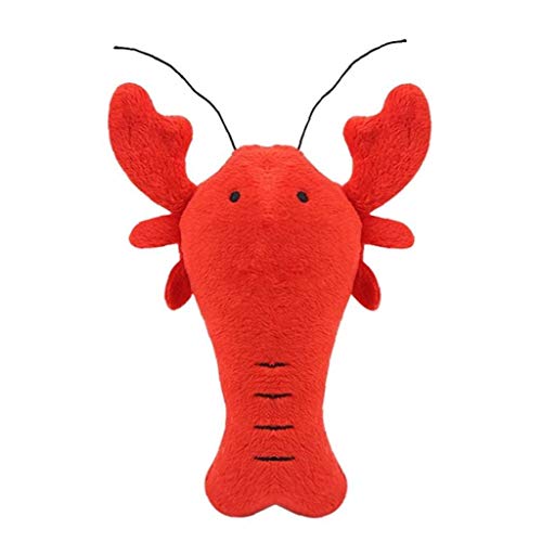 Perro De Mascota 1pc Langosta Linda del Cangrejo Chirrido De Dibujos Animados Juguete Interactivo De Peluche De Juguete para Los Dientes del Perro del Gato del Perrito De Animal Care Rectificado