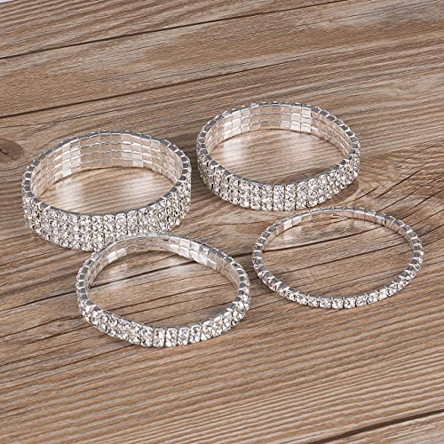 Perro Gato 1pcs Mini Pet Crystal Rhinestone Gargantilla Collares Fantasía Chihuahua Estiramiento Collar del Perro del Arnés Duradero (Color : Silver, Size : Four Layer)