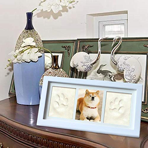 Perro O Gato Paw Prints Marco De Pared Para Mascotas Marco De Imagen Para Recuerdo De Mascota Y Kit De Huella De Pata Kit De Marco De Recuerdo Para Impresión De Pata Con Marco De Fotos De Madera Y Arc