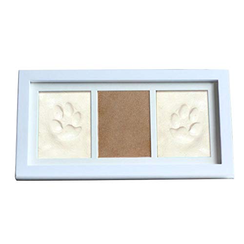 Perro O Gato Paw Prints Marco De Pared Para Mascotas Marco De Imagen Para Recuerdo De Mascota Y Kit De Huella De Pata Kit De Marco De Recuerdo Para Impresión De Pata Con Marco De Fotos De Madera Y Arc
