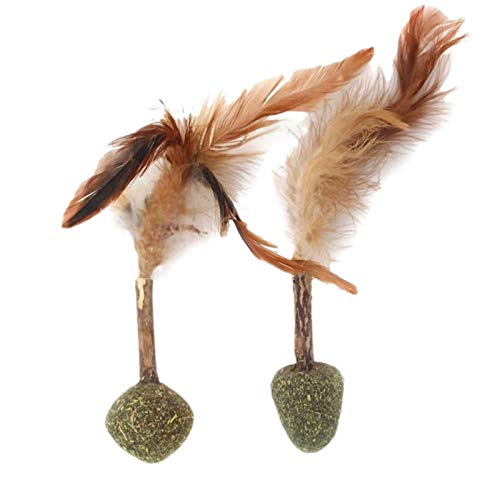 persiverney-AT Juguete Interactivo Para Gatos, Muela De Dientes De Gato Juguete Para Masticar, Juguete Para Rascar Gatito Bocadillos Para Gatos Bola De Hierba Gatera Escupir Pelo Para masterwork