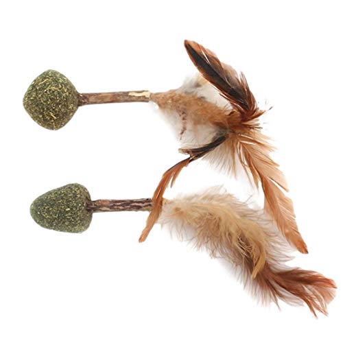 persiverney-AT Juguete Interactivo Para Gatos, Muela De Dientes De Gato Juguete Para Masticar, Juguete Para Rascar Gatito Bocadillos Para Gatos Bola De Hierba Gatera Escupir Pelo Para masterwork