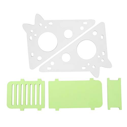 Pet Hamster House Hamster Play House Hamster Wood Hideout House Reposo de Animales pequeños Nido con escaleras para Ratones Ratones Mascotas Animales pequeños(Verde)