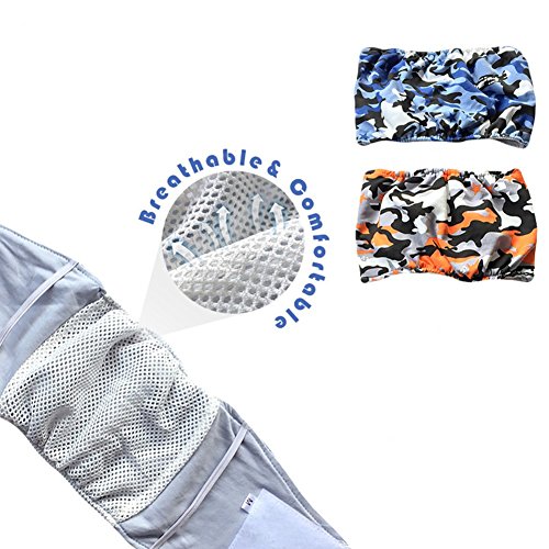 Pet Online Temporada de perro caliente bragas pañal Pañales perro macho pañales lavables bolsa ventral pad physique pantalones masculinos salud perro camuflaje pantalones pantalones de seguridad, naranja, s