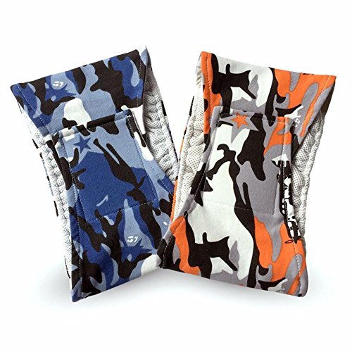 Pet Online Temporada de perro caliente bragas pañal Pañales perro macho pañales lavables bolsa ventral pad physique pantalones masculinos salud perro camuflaje pantalones pantalones de seguridad, naranja, s