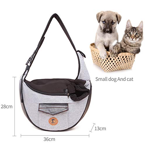 PETCUTE Bolsa de Transporte para Perros y Gatos Bolso para Mascotas Bolsa Bandolera Transportador de Perros pequeño