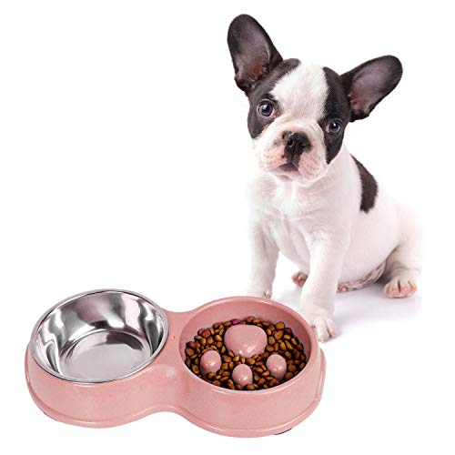 PETCUTE Comedero para Perro antivoracidad comedero Perros Lento Antideslizante Cuenco de Perro antivoracidad