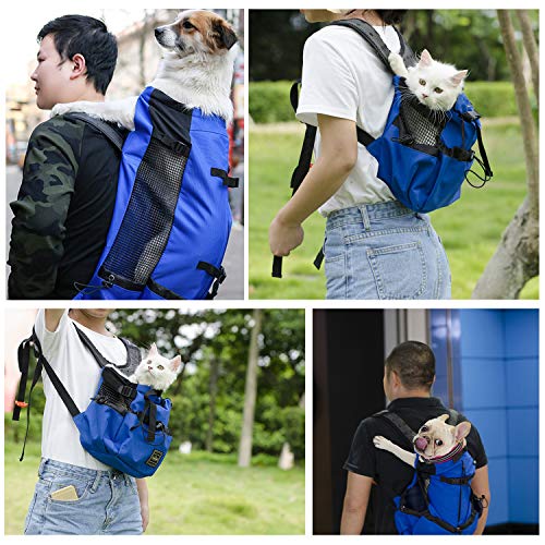 PETCUTE Mochila para Perros Bolsa transportin Perro Transpirable Transportar Perros Gatos Mascotas Mochila Portaperro Transportadoras Bolsa para Caminatas Portátil Viaje hasta 10kg