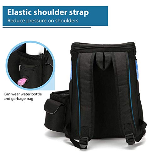 PETCUTE Mochila transportadora para Perros pequeñas Bolsa Mochila para Gatos con Alfombrilla extraíble Mochila para Mascotas