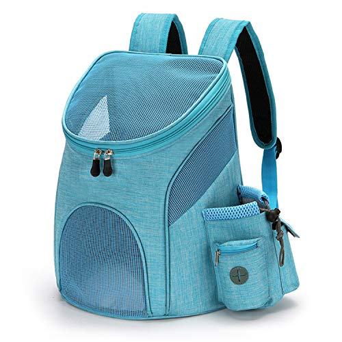 PETCUTE Mochila transportadora para Perros pequeñas Bolsa Mochila para Gatos con Alfombrilla extraíble Mochila para Mascotas