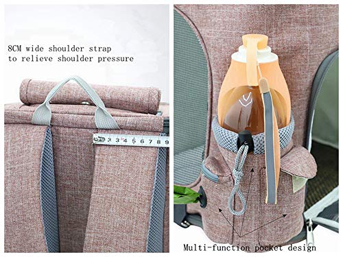 PETEMOO Portador de Viaje Mochila Bolsa de Transporte para Mascotas Perros Gatos Malla Completa Transpirable Transportín Jaula Capazos Transportadoras Plegable Viaje Coche Portátil