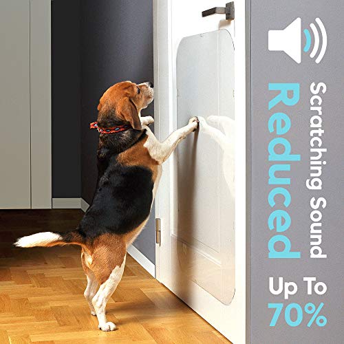 PETFECT - Protector de arañazos para Puerta de Perro para Uso Interior y Exterior, Transparente 75x50 cm