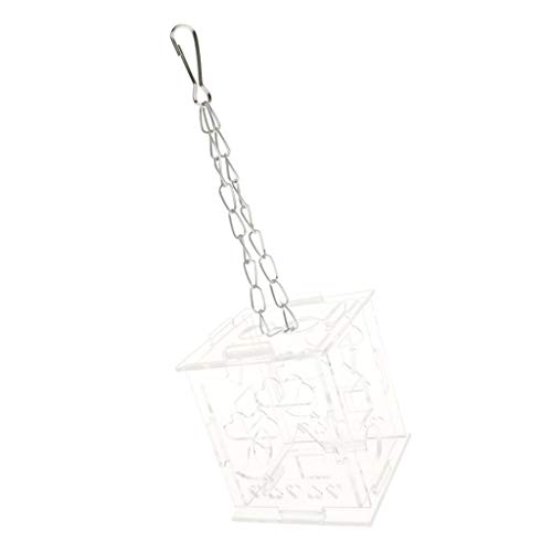 PETSOLA Parrot Bird Cage Feeder Juguetes De Alimentación De Acrílico Pet Treat Hunt