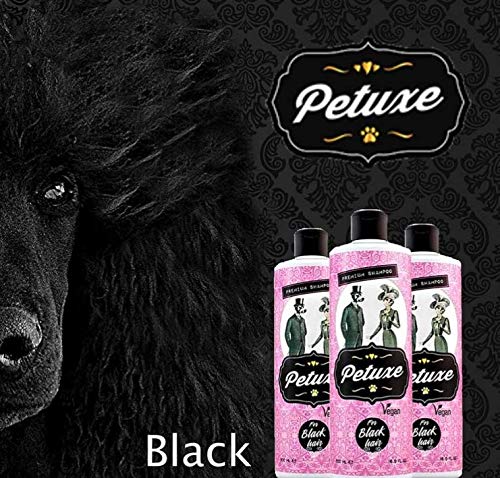 Petuxe Champú Perros y Mascotas Vegano, Pelo Negro, 5000 ml