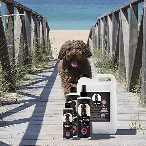 Petuxe Champú Vegano para Perros de agua. Champú vegano perros. Texturizador Perro de Agua. Champú Mascotas. Lavante, hidratante y vitalizante (5000 ml)