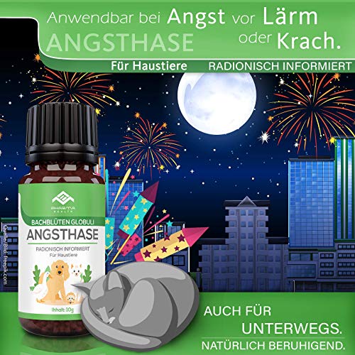 PHARMA HEALTH Conejo de ansiedad Globuli | ansiedad | Nochevieja | visita al veterinario | permanecen solos | 10 g